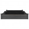 Jardinera arriate con forro madera abeto gris 240x120x25 cm 5