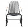 Sillas de jardín 2 unidades ratán PVC negro 58x59x85.5 cm 4