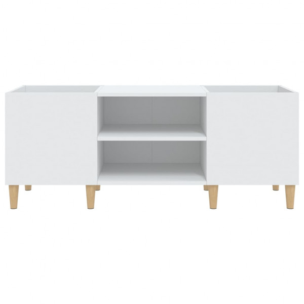 Armário para discos 121x38x48 cm derivados de madeira branco M 5