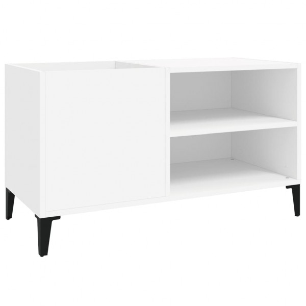 Armário para discos 84.5x38x48 cm derivados de madeira branco M 2