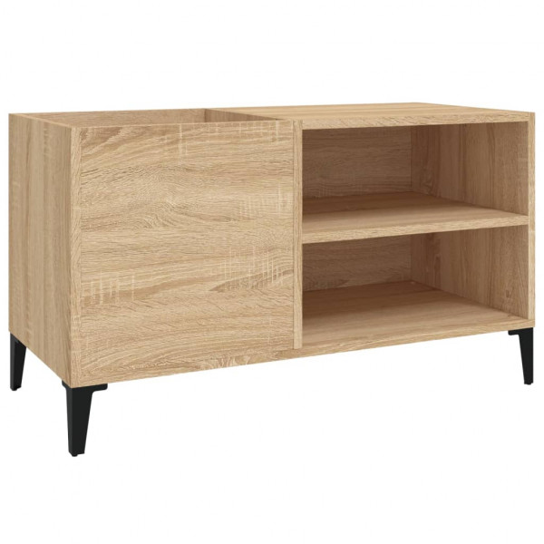 Mueble discos madera contrachapada roble sonoma 84.5x38x48 cm M 2