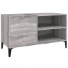 Mueble discos madera contrachapada gris sonoma 84.5x38x48 cm 2