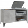 Mueble discos madera contrachapada gris hormigón 84.5x38x48 cm 4