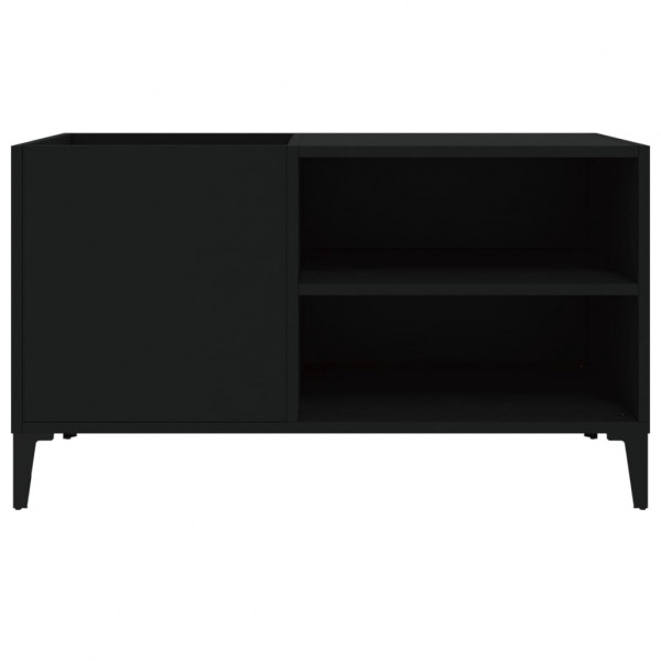 Mueble para discos madera contrachapada negro 84.5x38x48 cm M 5