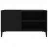 Mueble para discos madera contrachapada negro 84.5x38x48 cm 5