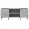 Mueble discos madera contrachapada gris hormigón 121x38x48 cm 5
