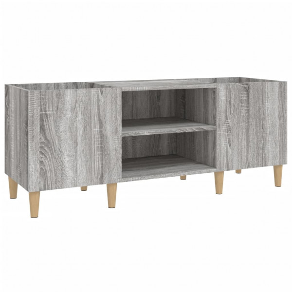 Mueble para discos madera contrachapada gris sonoma 121x38x48cm M 2
