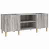 Mueble para discos madera contrachapada gris sonoma 121x38x48cm 2