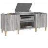 Mueble para discos madera contrachapada gris sonoma 121x38x48cm 4