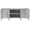Mueble para discos madera contrachapada gris sonoma 121x38x48cm 5