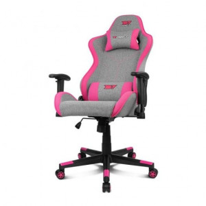 Silla gaming DRIFT DR90 PRO gris y rosa H