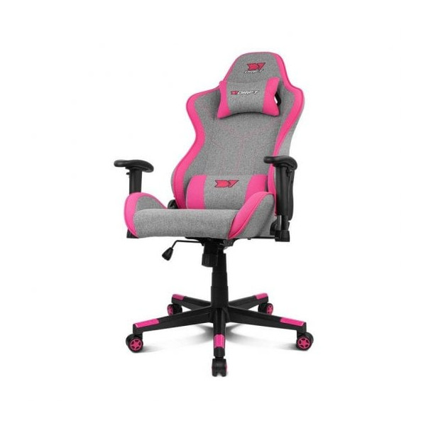 Silla gaming DRIFT DR90 PRO gris y rosa M 2