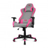 Cadeira gamer DRIFT DR90 PRO, cinza e rosa 2