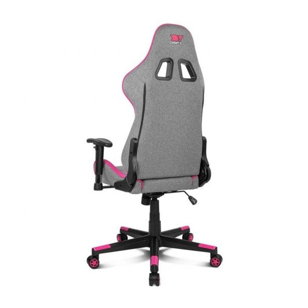 Cadeira gamer DRIFT DR90 PRO, cinza e rosa M 3