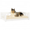 Cama para perros madera maciza de pino blanco 95.5x65.5x28 cm 3