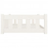 Cama para cães 95.5x65.5x28 cm madeira de pinho maciça branco 5