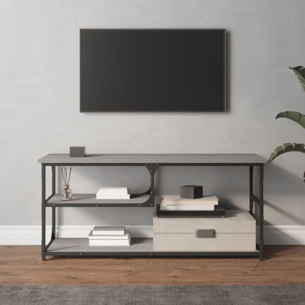 Móvel de TV 103x38x46.5 cm derivados madeira/aço cinza sonoma M 3