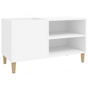 Mueble para discos madera contrachapada blanco 84.5x38x48 cm H