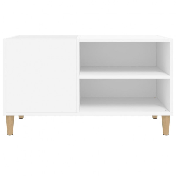 Mueble para discos madera contrachapada blanco 84.5x38x48 cm M 5