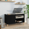 Mueble para discos madera contrachapada negro 84.5x38x48 cm 1