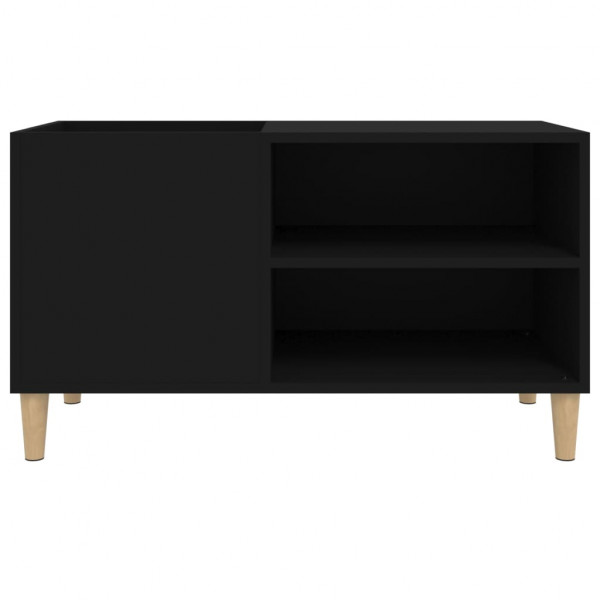 Mueble para discos madera contrachapada negro 84.5x38x48 cm M 5