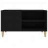 Mueble para discos madera contrachapada negro 84.5x38x48 cm 5