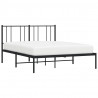 Estrutura de cama com cabeceira 140x200 cm metal preto 3