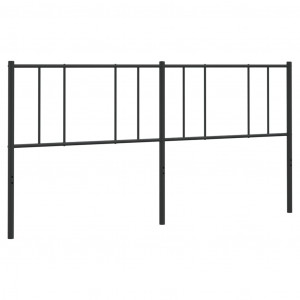 Cabeceira de cama 200 cm metal preto H