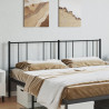 Cabeceira de cama 200 cm metal preto 3