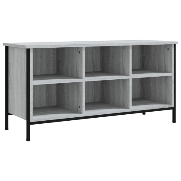 Mueble zapatero madera contrachapada gris Sonoma 100x35x50 cm M 2