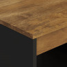 Mesa de centro de madera maciza mango 90x50x40 cm 5