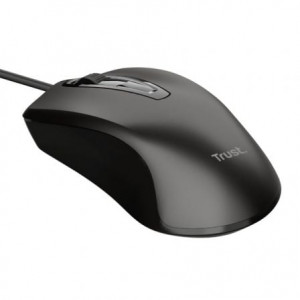 Ratón TRUST basics wired mouse negro H