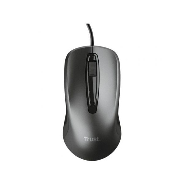 Ratón TRUST basics wired mouse negro D