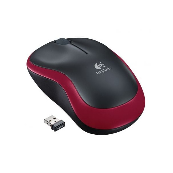 Ratón inalámbrico logitech m185 rojo M 2