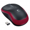 Ratón inalámbrico logitech m185 rojo 2