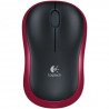 Ratón inalámbrico logitech m185 rojo 1