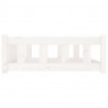 Cama para cães 105.5x75.5x28 cm madeira de pinho maciça branco 5