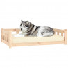 Cama para cães 105.5x75.5x28 cm madeira de pinho maciça 3