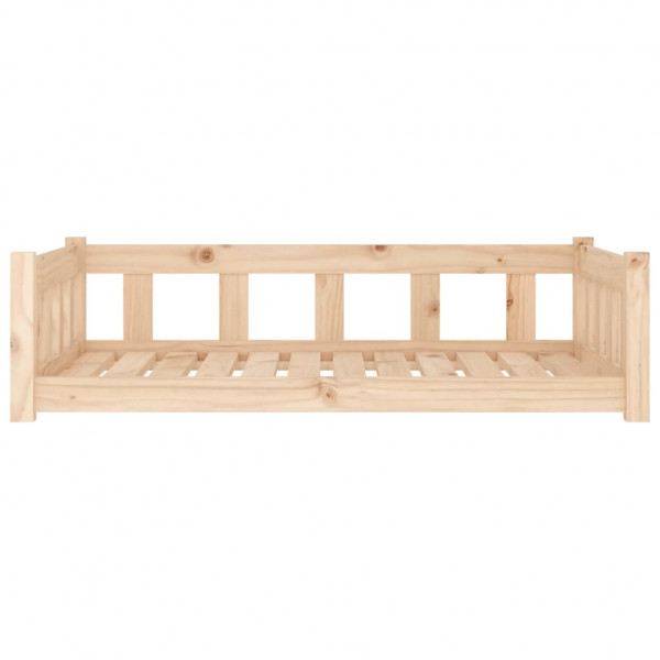 Cama para perros madera maciza de pino 105.5x75.5x28 cm M 4