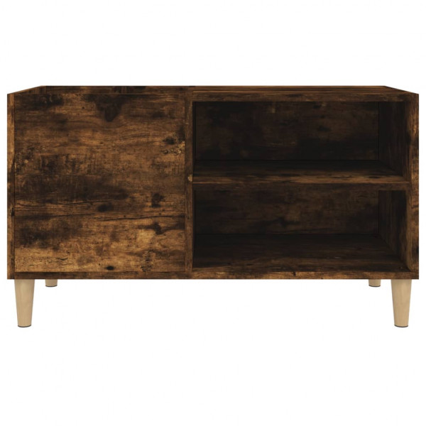 Mueble discos madera contrachapada roble ahumado 84.5x38x48 cm M 5