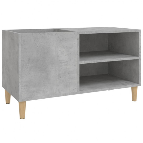 Mueble discos madera contrachapada gris hormigón 84.5x38x48 cm M 2