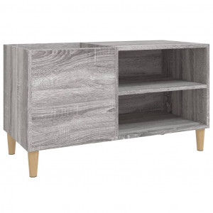 Mueble discos madera contrachapada gris sonoma 84.5x38x48 cm H