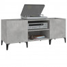 Mueble discos madera contrachapada gris hormigón 121x38x48 cm 4