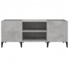 Mueble discos madera contrachapada gris hormigón 121x38x48 cm 5