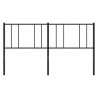 Cabeceira de cama 180 cm metal preto 5
