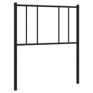 Cabeceira de cama 100 cm metal preto H