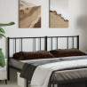 Cabeceira de cama 193 cm metal preto 1