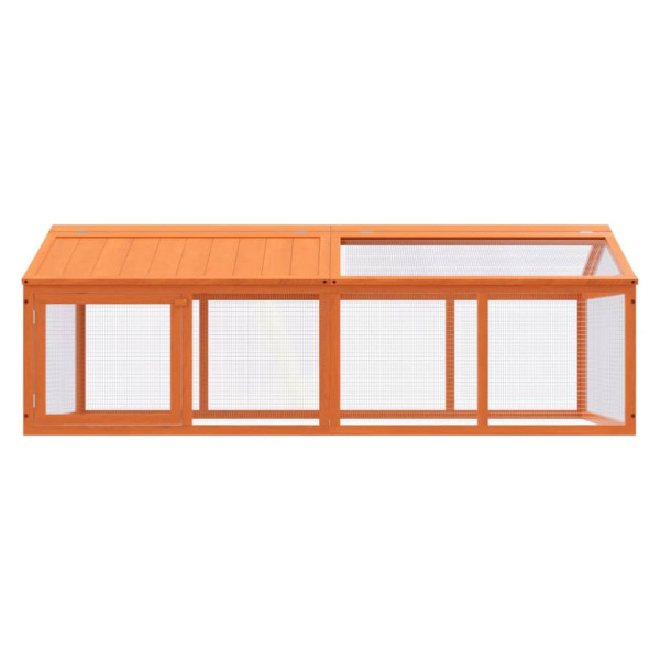 Corral de madera maciza pino marrón 200x112.5x74 cm M 3