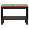 Mesa de centro de madeira maciça reciclada 60x50x40 cm 3
