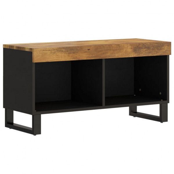 Mueble de TV madera maciza de mango 85x33x43.5 cm M 2